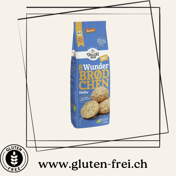 Organic baking mix Wunderbrødchen oats Bauckhof